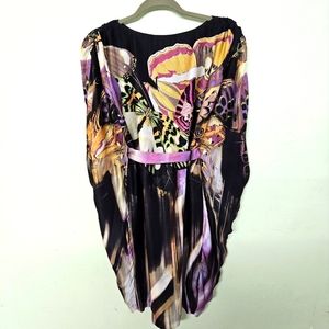 Suzi Chin for Maggy Boutique Batwing Silk Butterfly Dress